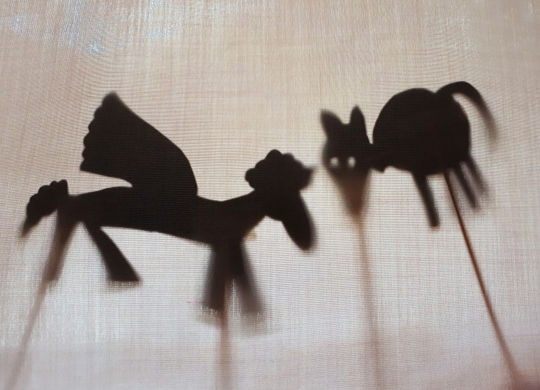 Gramp pegasus and cat shadow